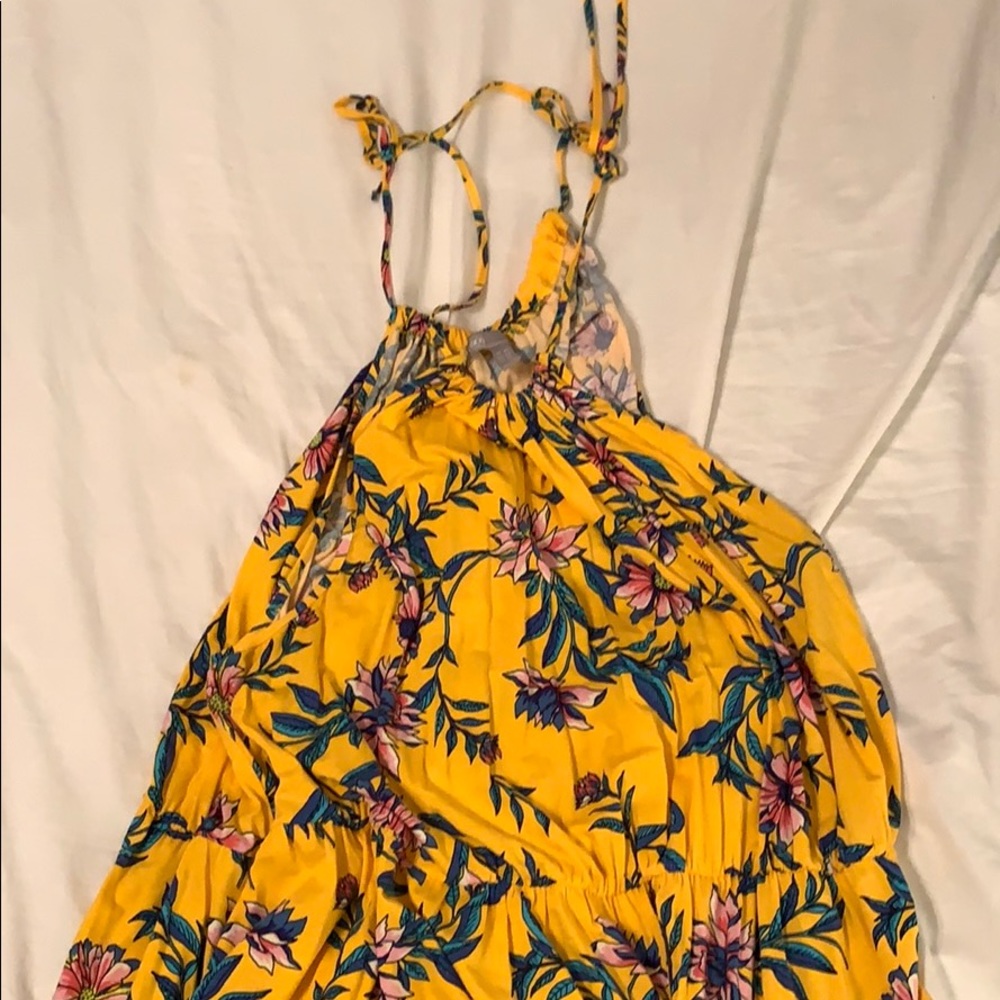Yellow Hummingbird Dress
